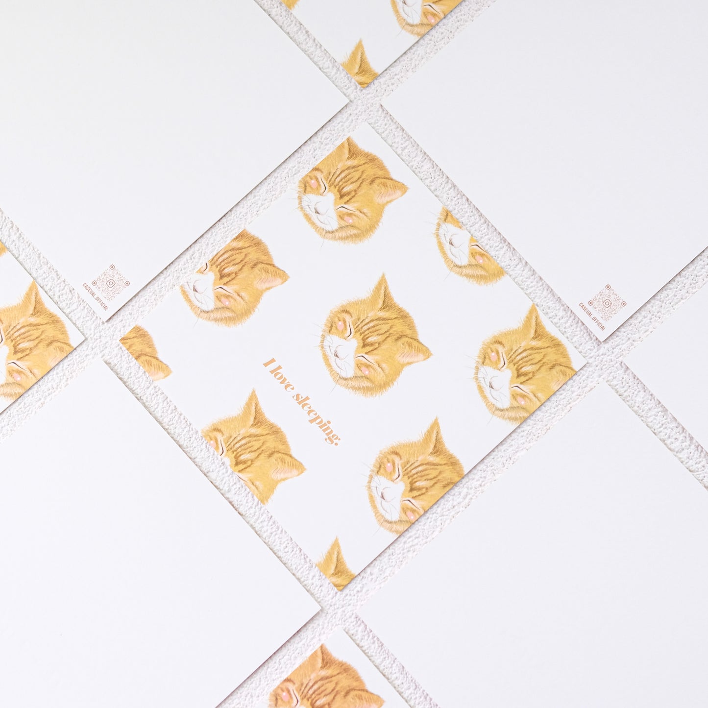 The Tiny Yellow Cat Card