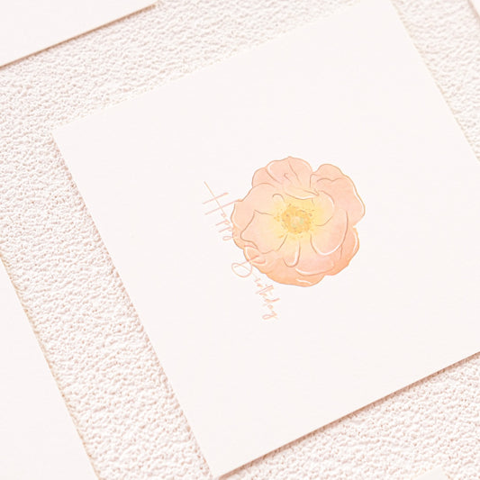 琥珀地毯生日卡