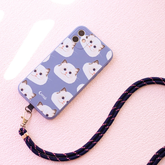 Phone Straps (Blue and Red Striped)