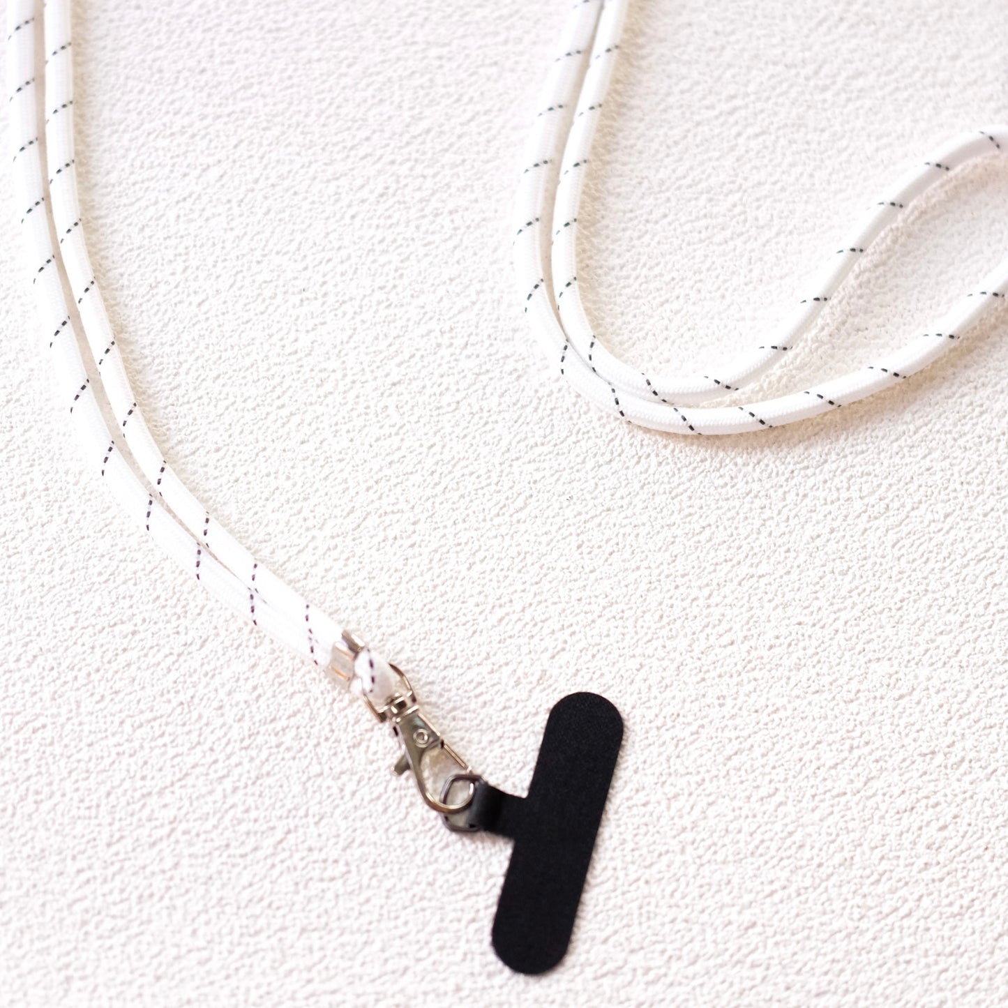 Phone Straps (Black and White Striped)